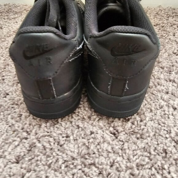 Nike Air Force 1 black size 7 youth - Picture 3 of 9